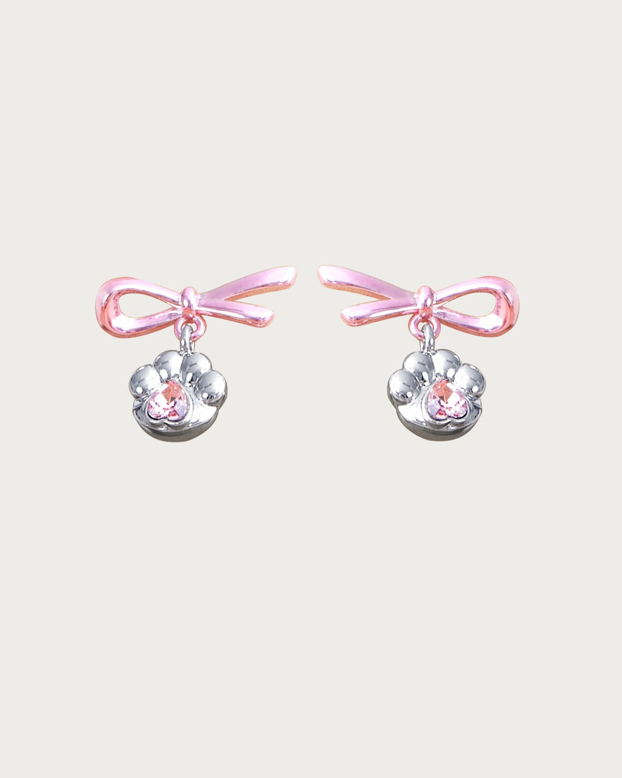 Pinky Cat Claw Earrings