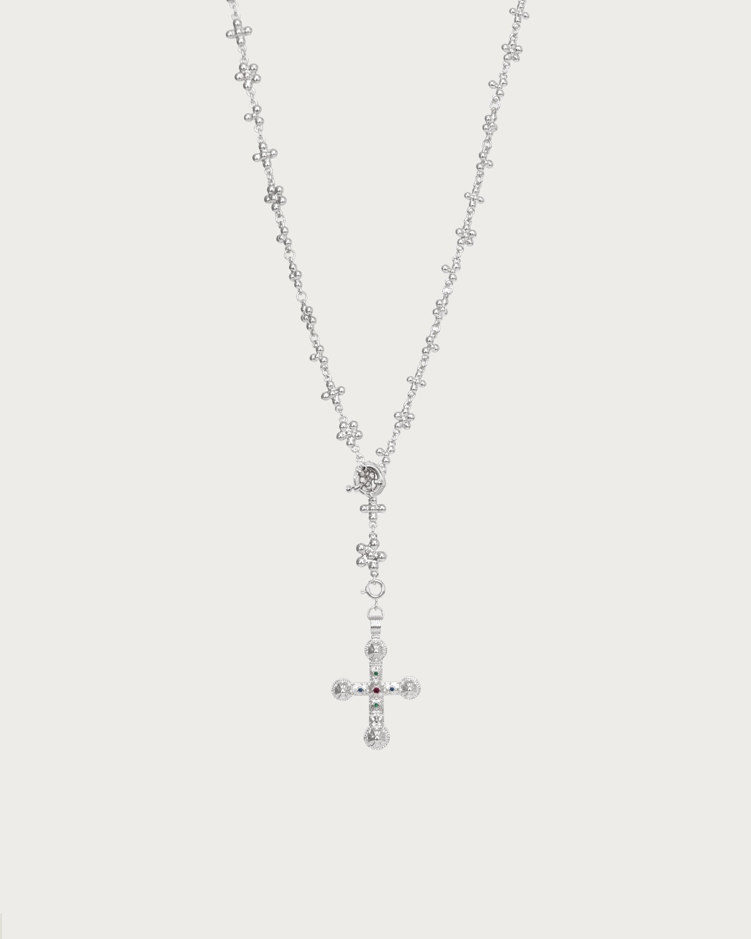 Daisy Molecule Chain in Silver