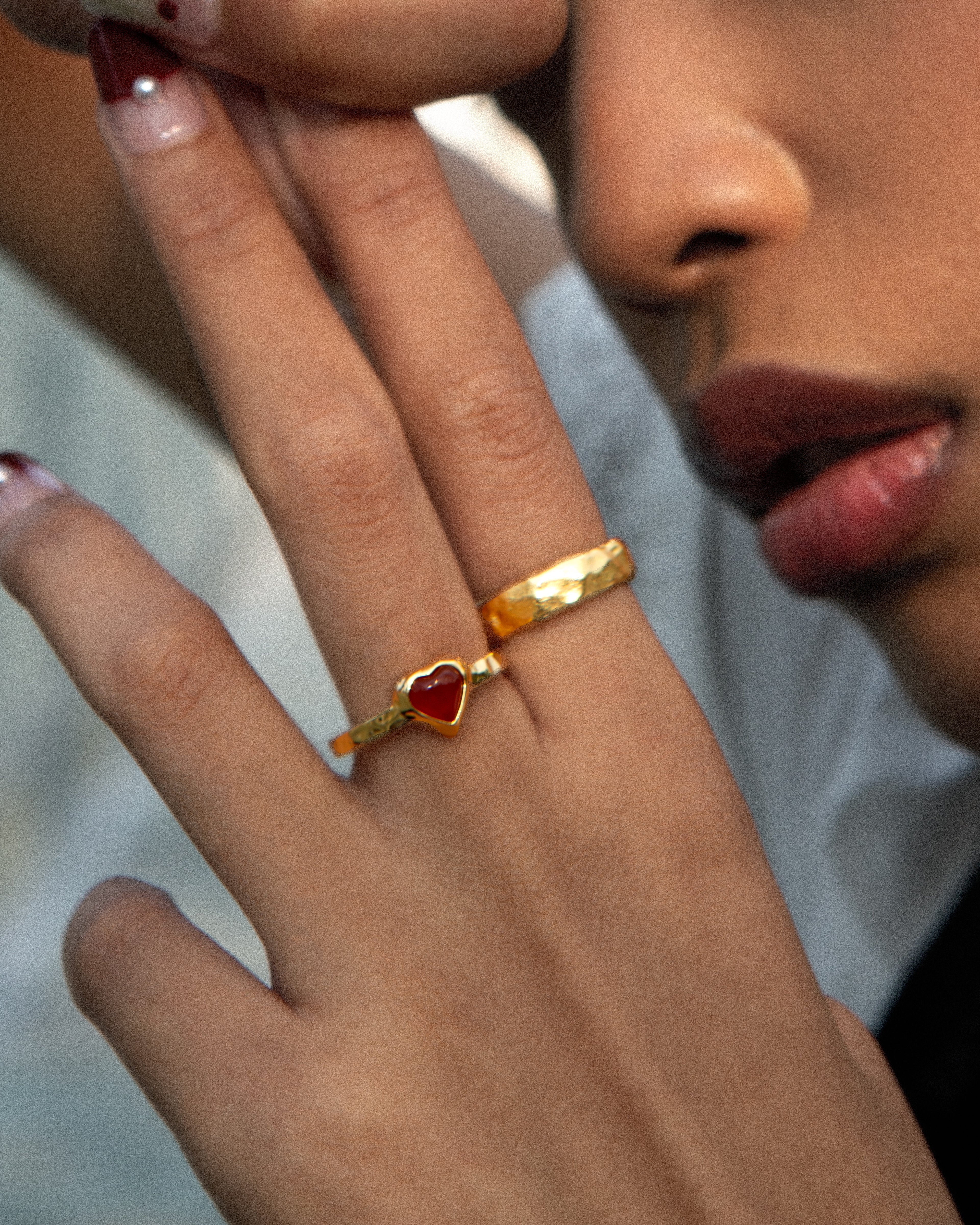 Lover Girl  Ring Carnelian