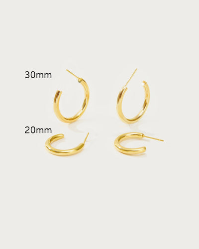 20mm Endless Hoop Earrings - En Route Jewelry