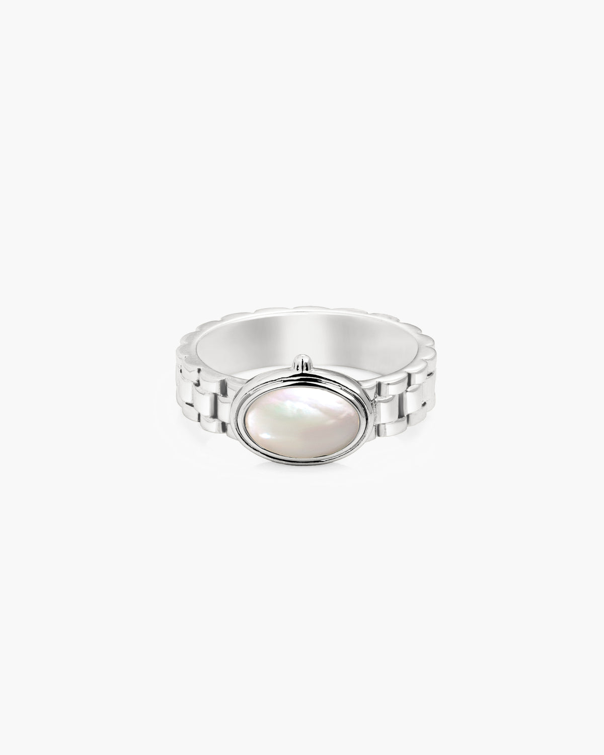 Watch Band Ring in Silver - en route jewelry