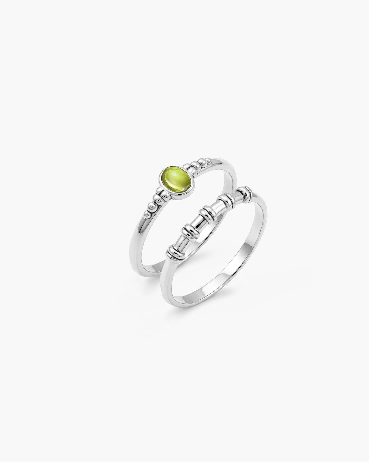 Oasis ringenduo in zilver