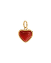 Carnelian Stone Heart Charm