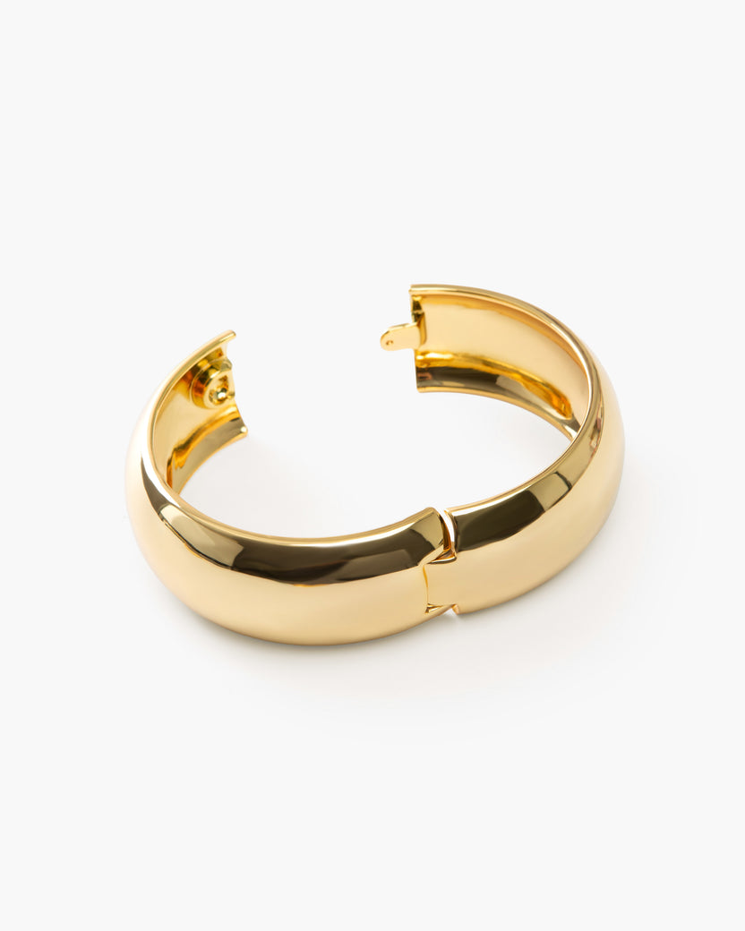 Summerland Chunky Irregular Bangle Gold