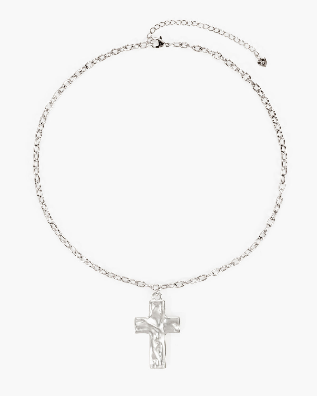 Collana con croce iconica in argento