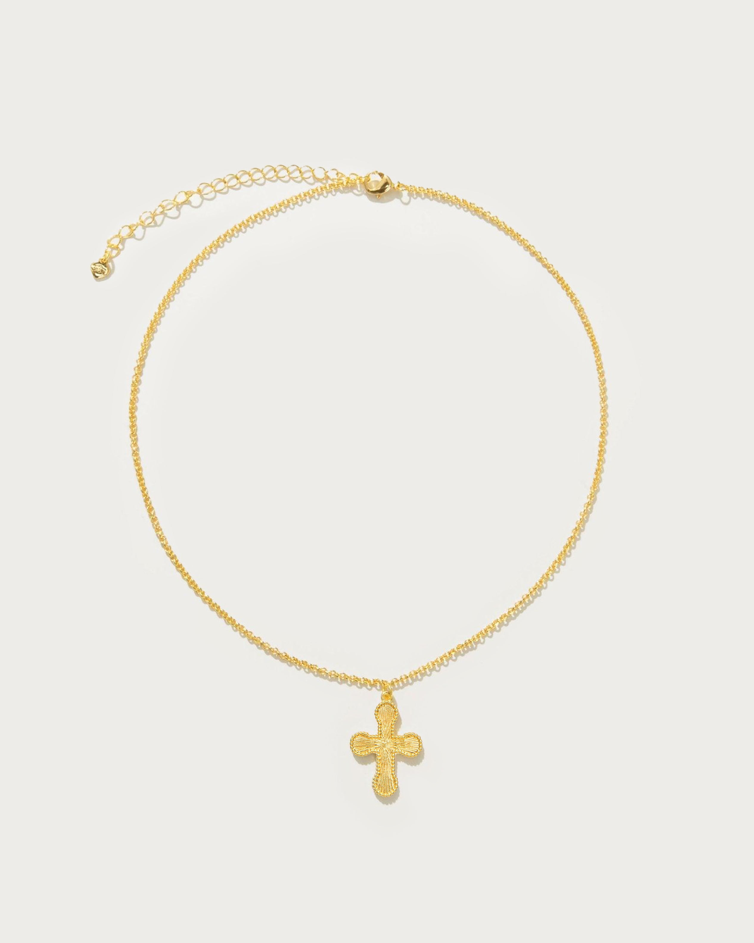 Mini Cross Pendant Collar