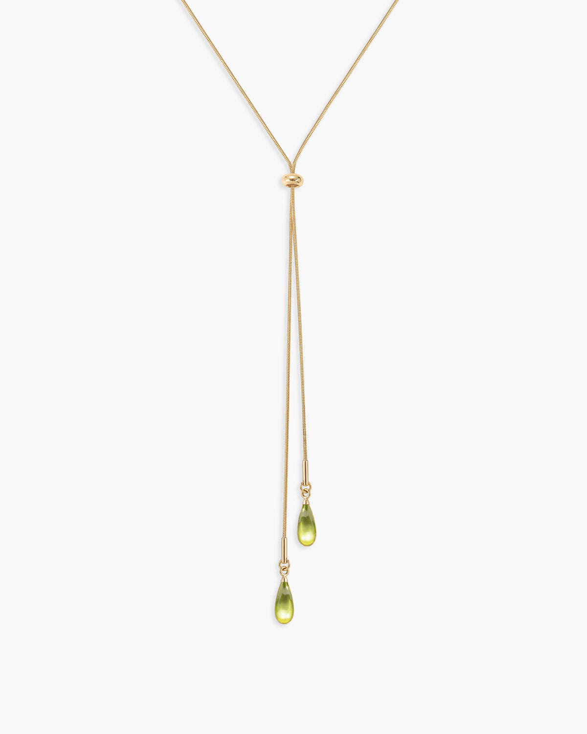 Waterdrop Slider Lariat Necklace