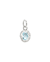 Birthstone Charm in Silver - Silver / December - topaz