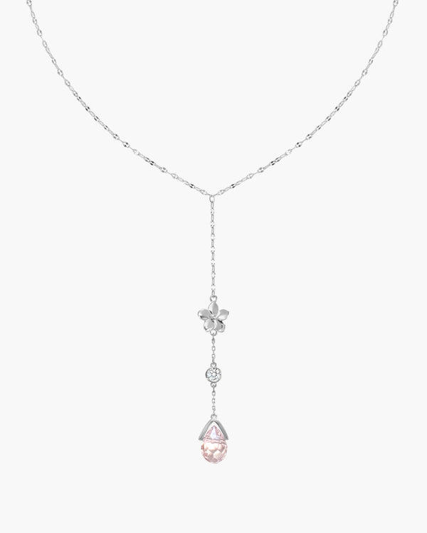 Srebrny naszyjnik lariat Petal