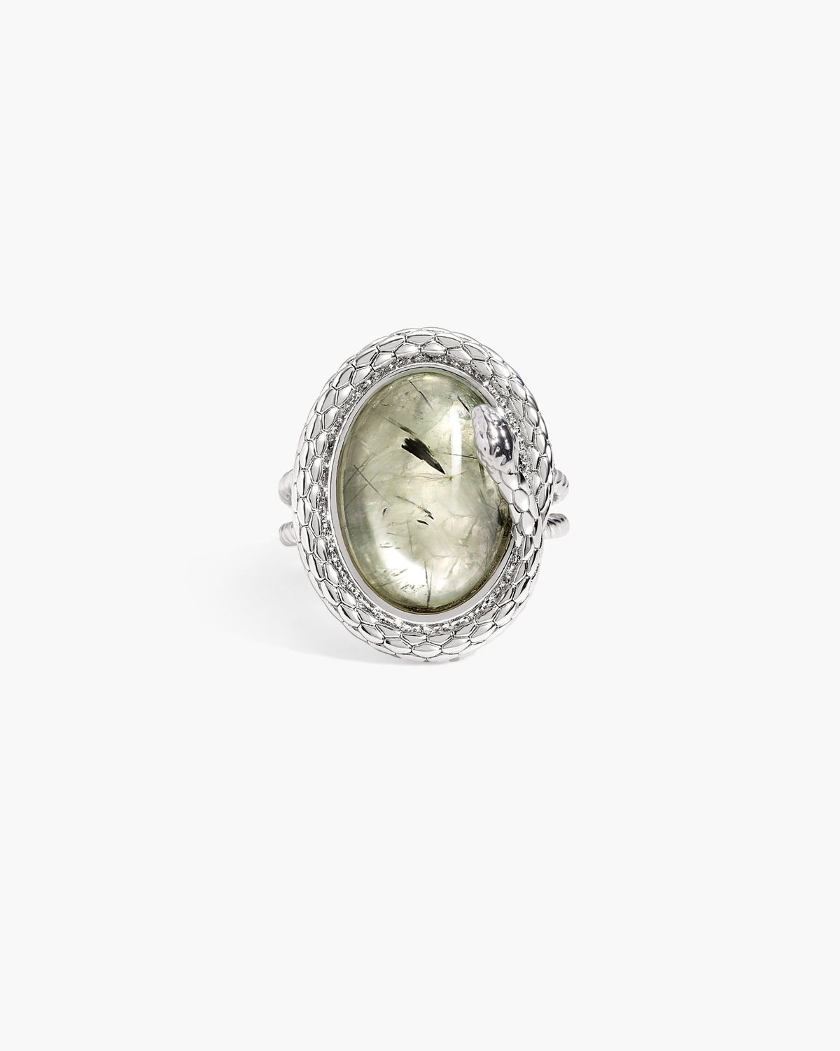 Emerge Prehnite Stone Ring