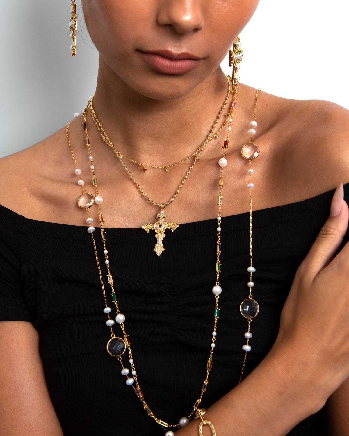 Gold Starfish Necklace