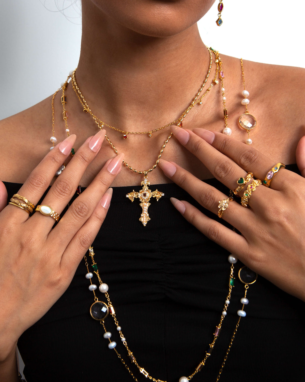 Gold Starfish Necklace