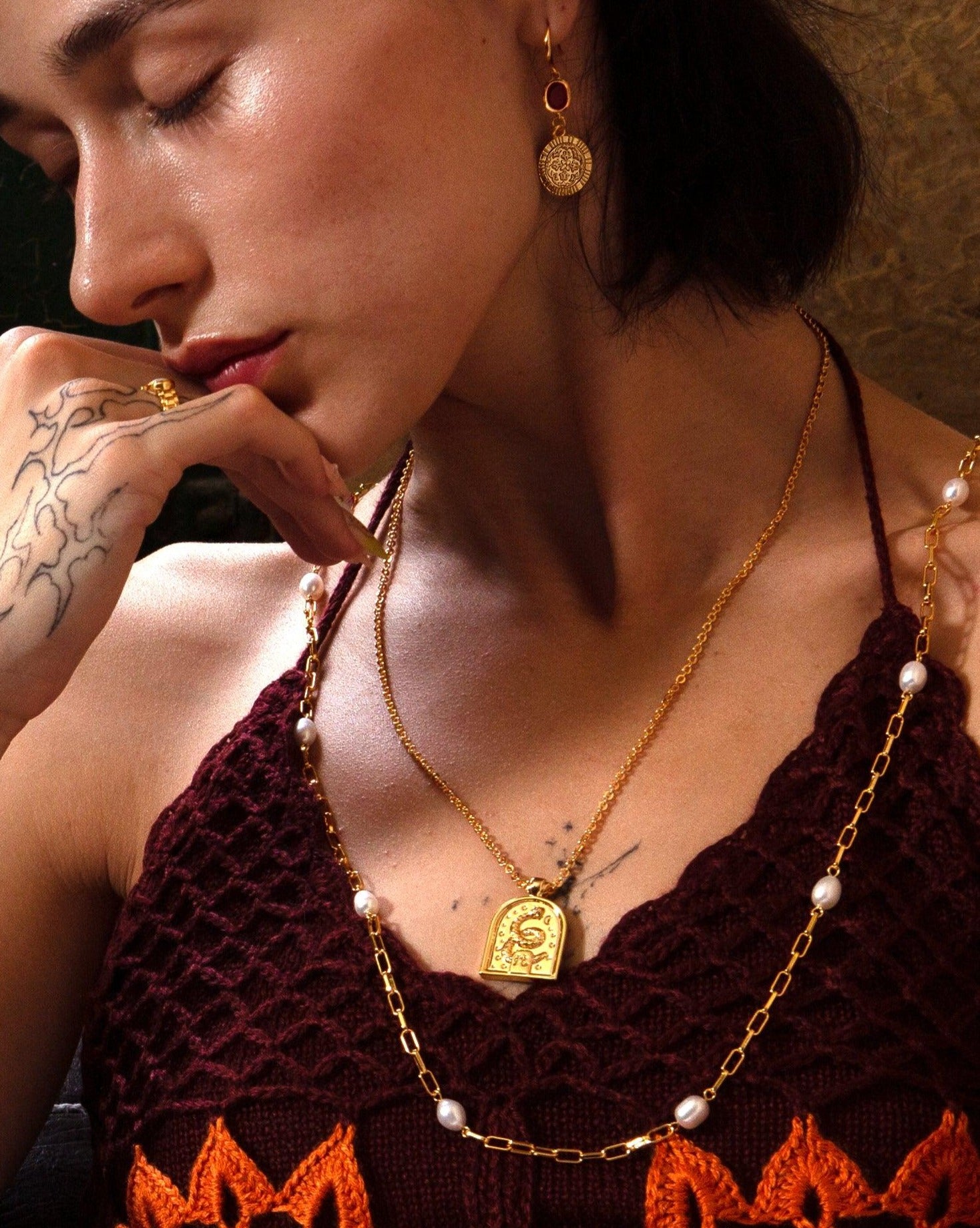 Linh Snake Necklace - En Route Jewelry