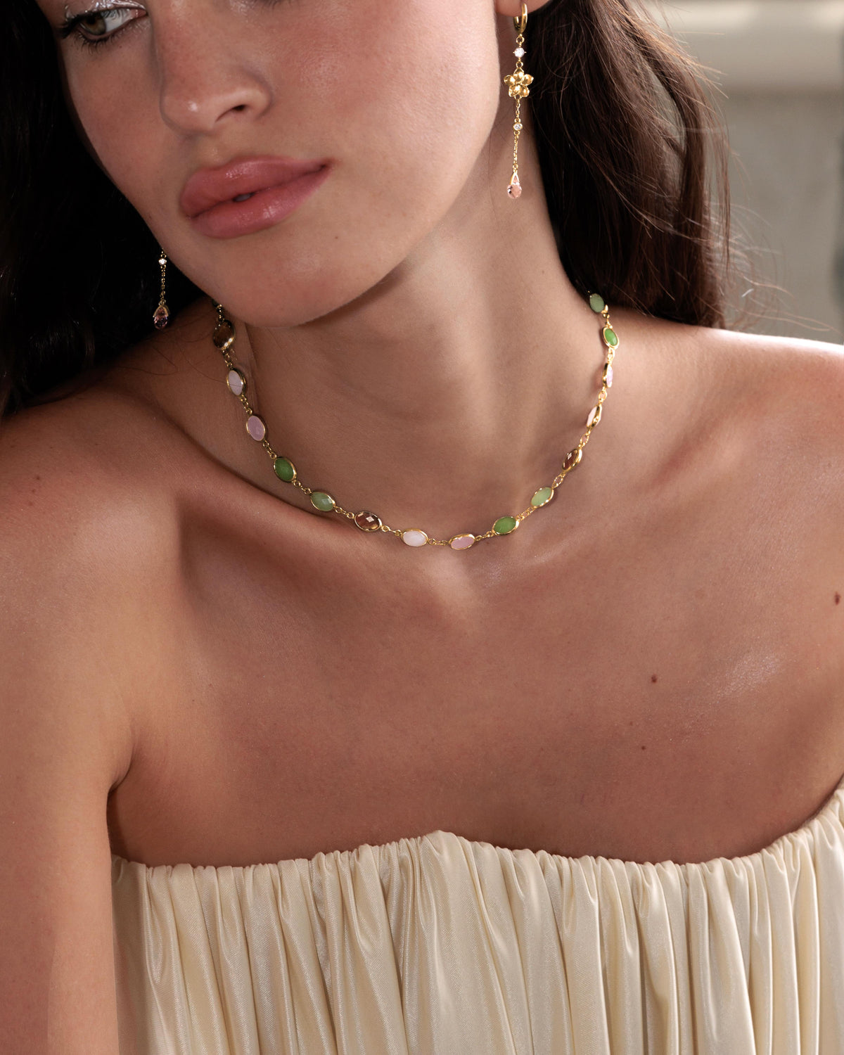 Whimsical Romance Stone Necklace