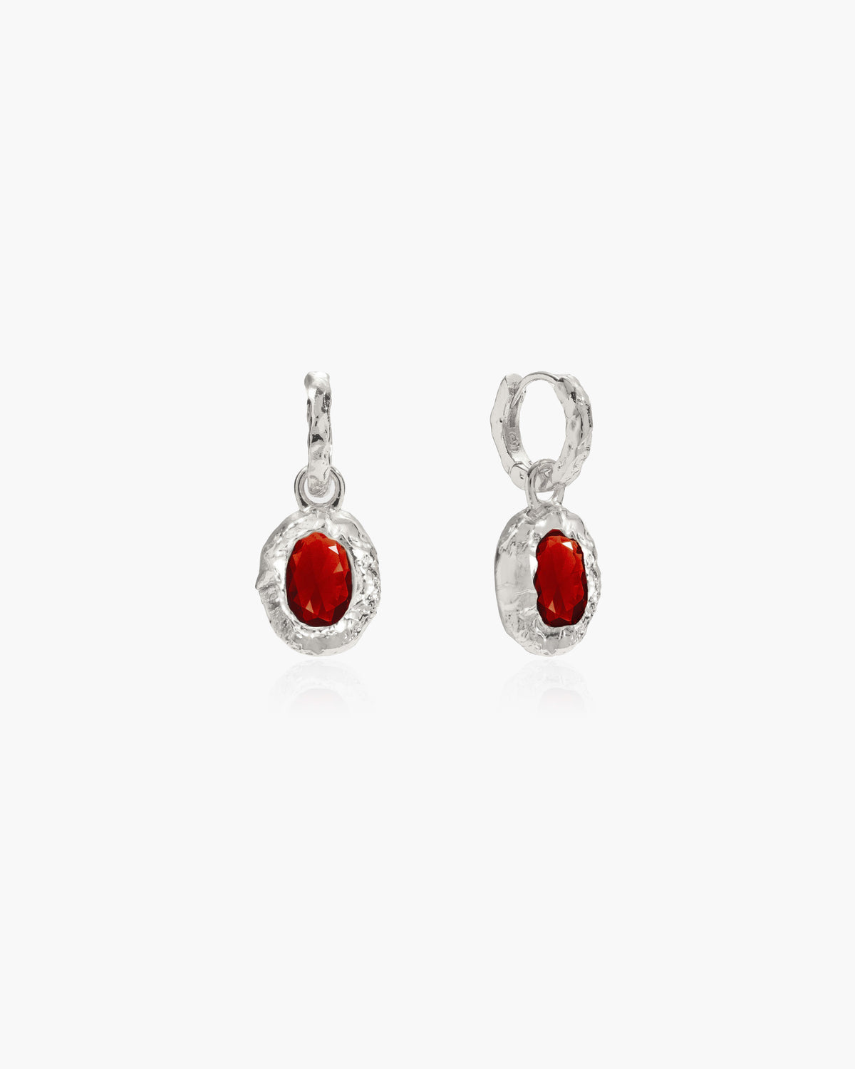 Birthstone Earrings in Silver