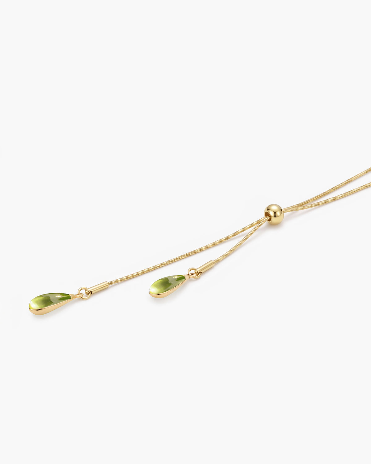 Waterdrop Slider Lariat Necklace