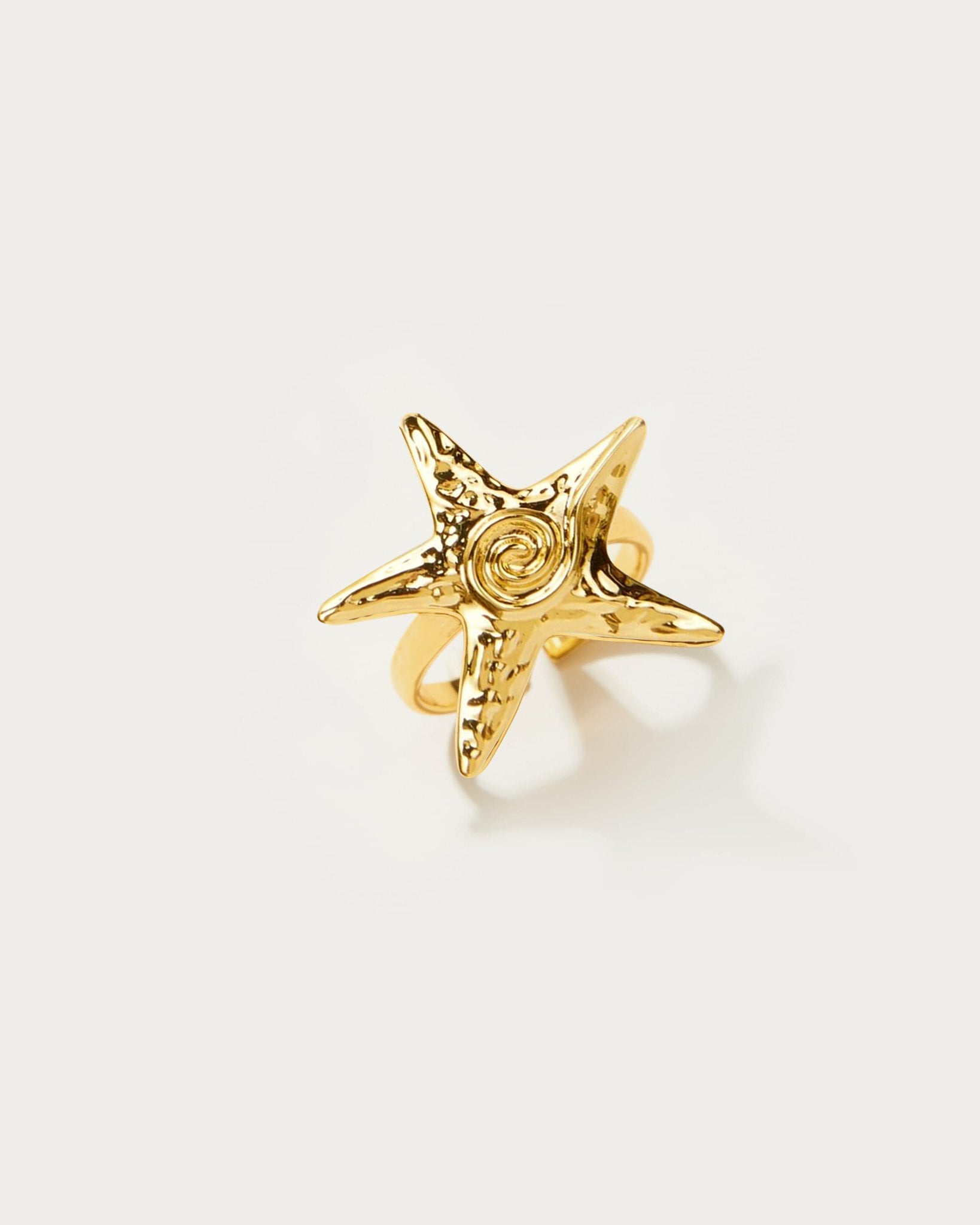 Gold Starfish Anillo