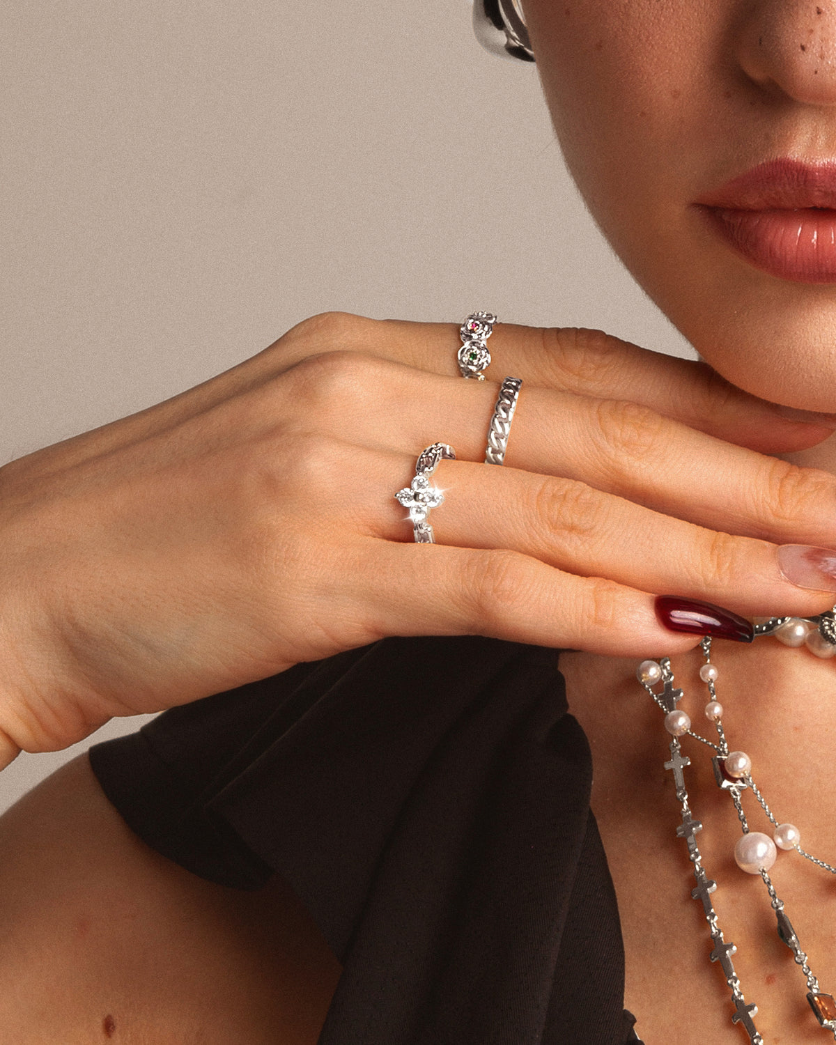 Lucky Clover Ring in Silver
