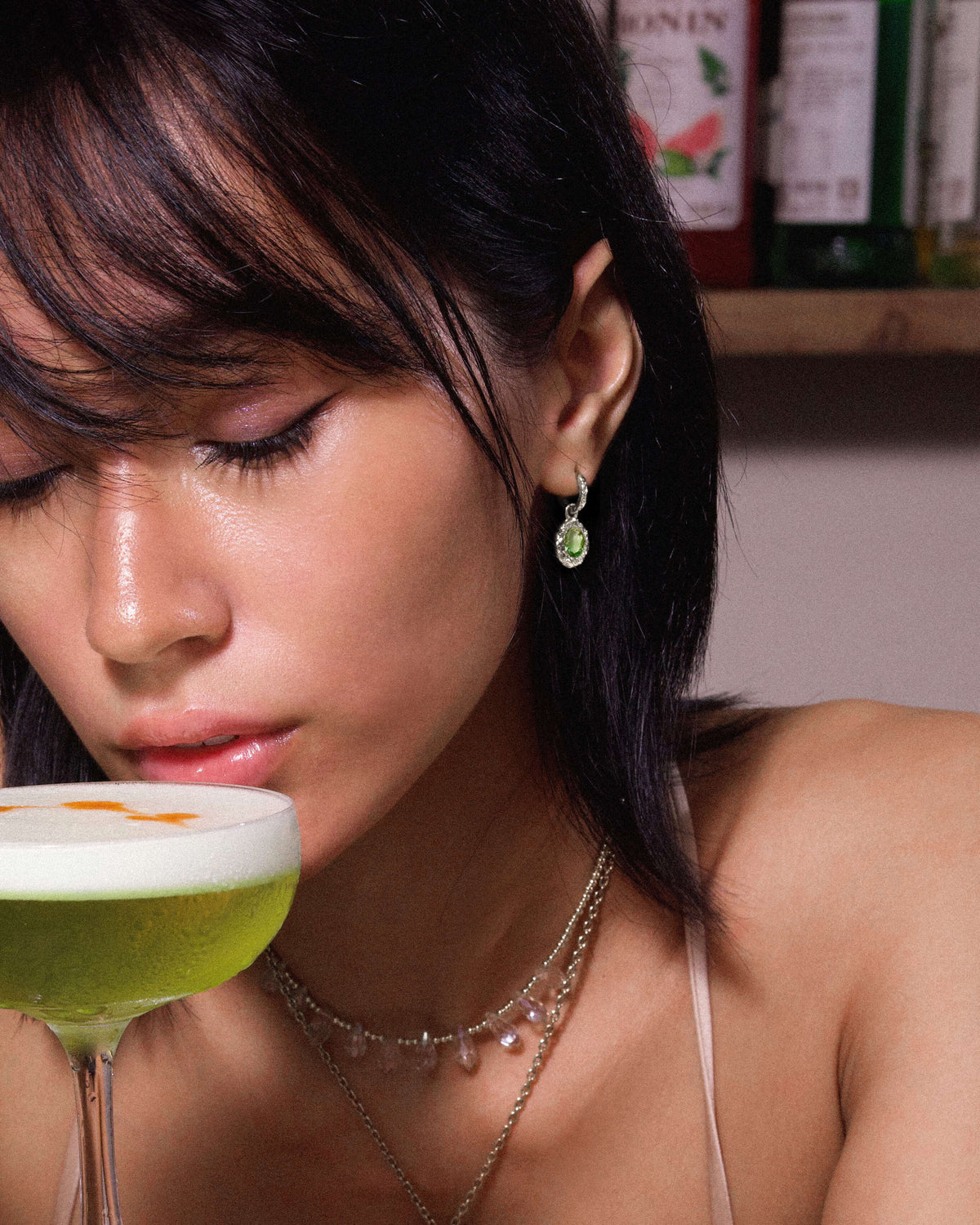 Birthstone Earrings in Silver