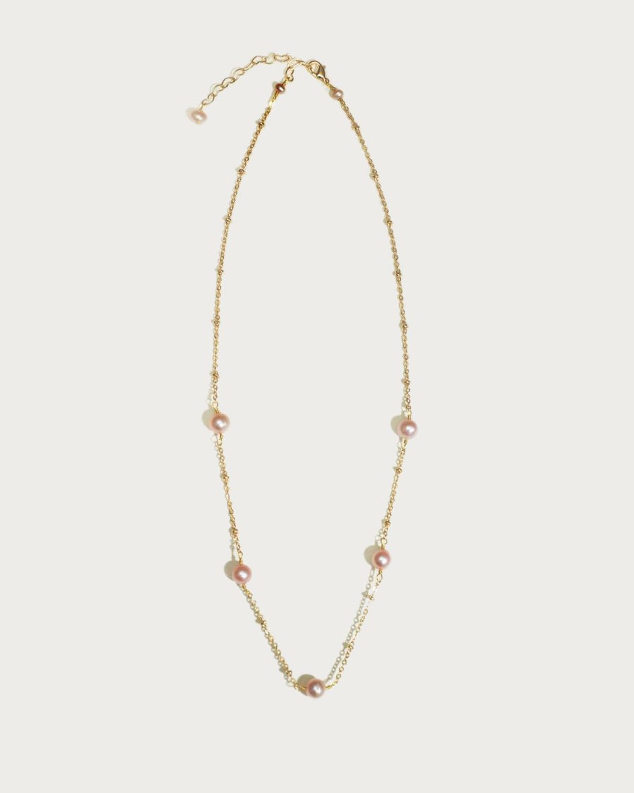 Pink Yumi Freshwater Pearl Halskette