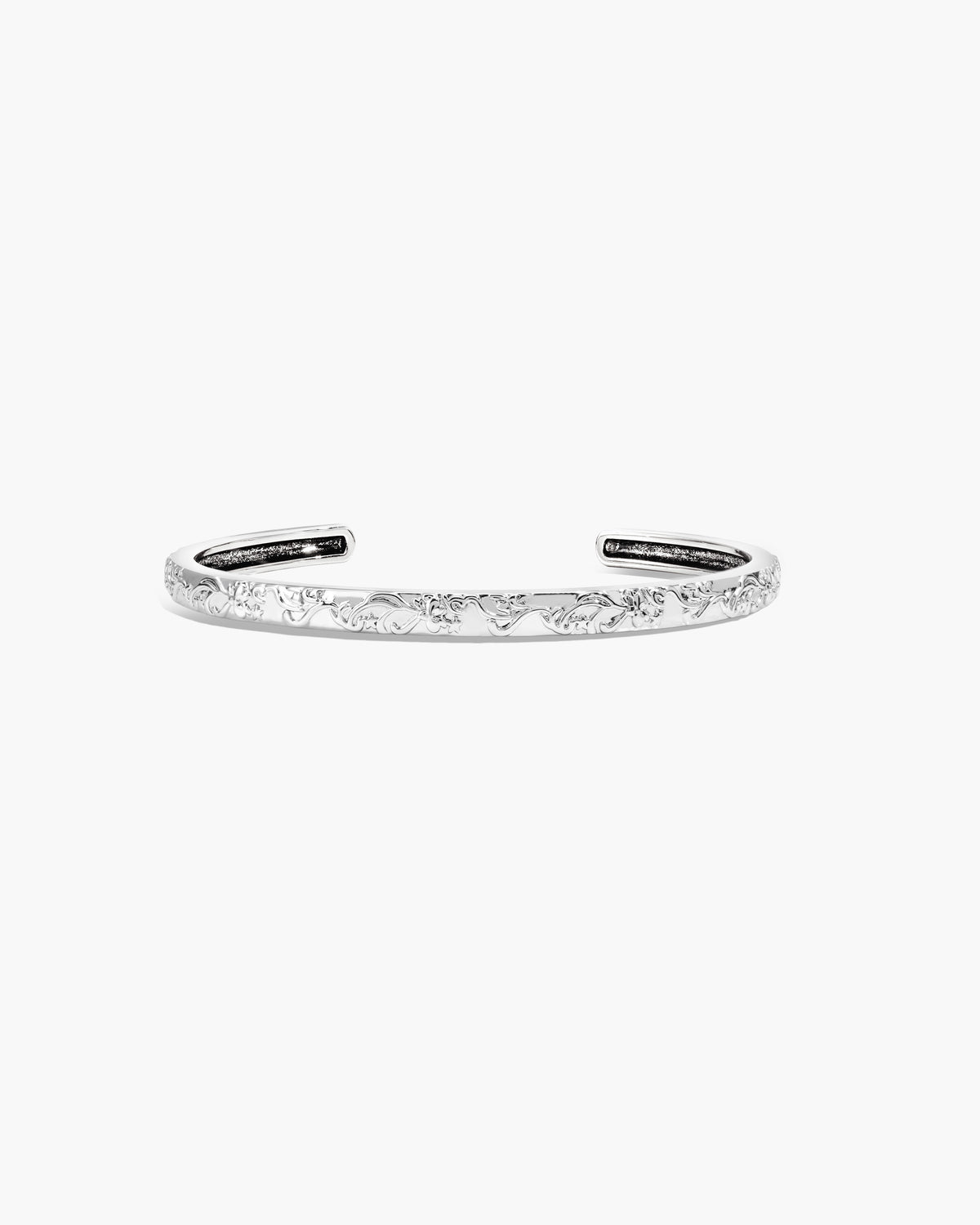 Orchid Stacking Bangle in Silver - en route jewelry