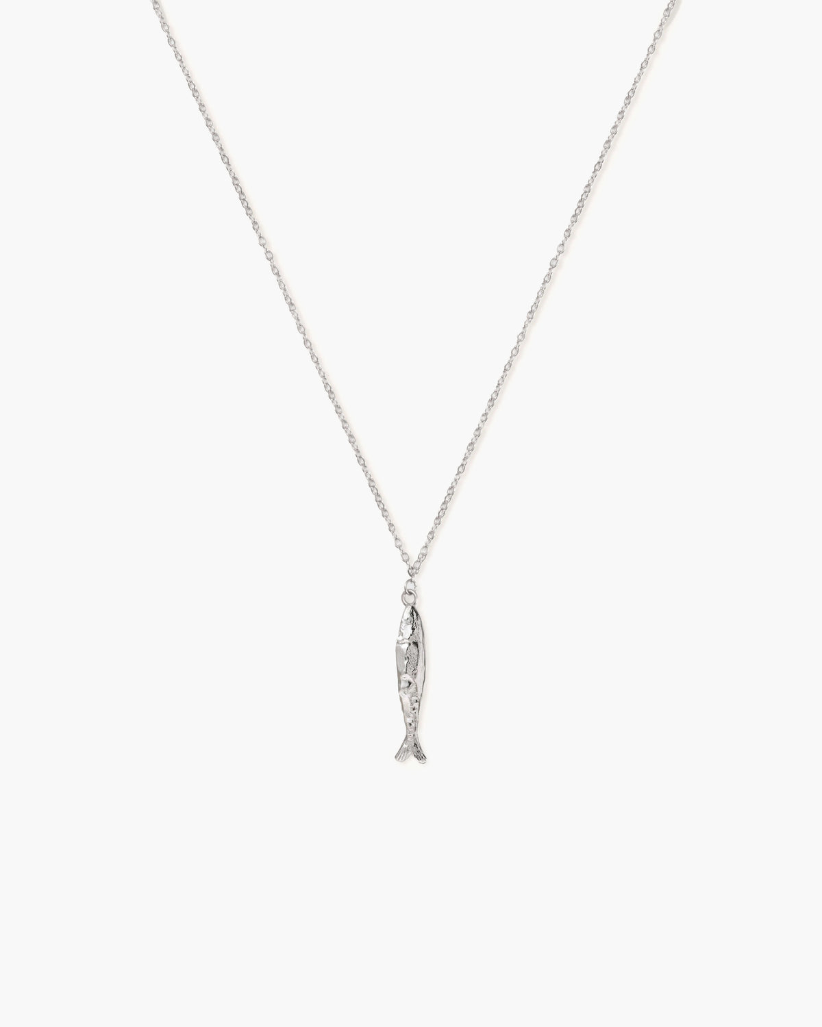 Collar de anchoa plateada