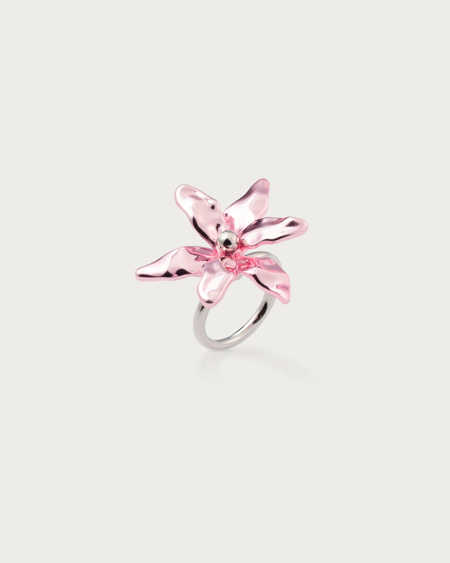 Metallic Pink Lily Anillo