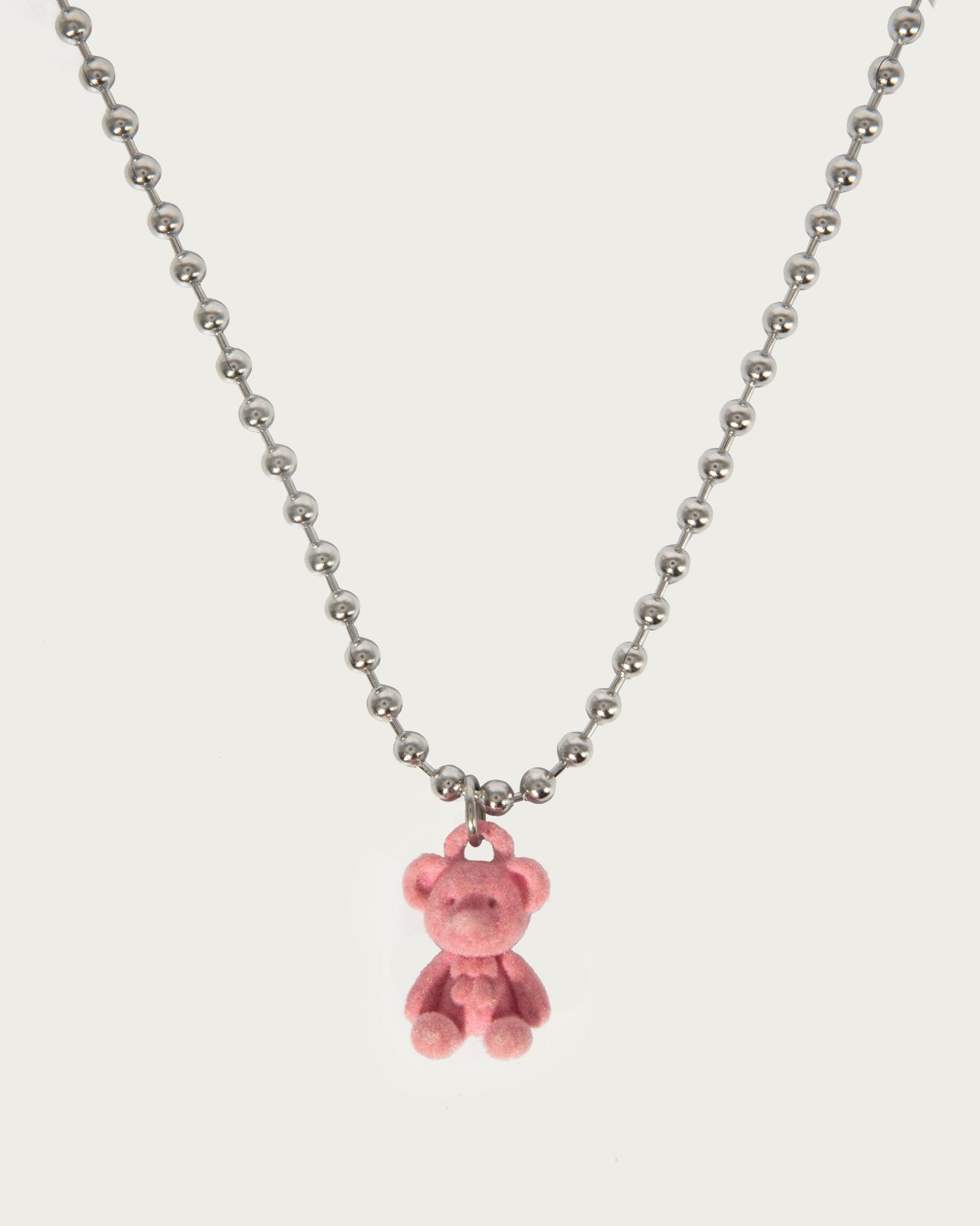 Pink Bear Necklace