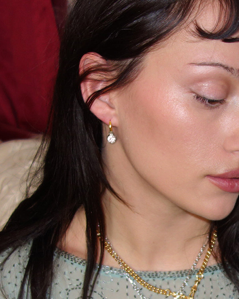 Georgian Detachable Two-tone Hoop Earrings