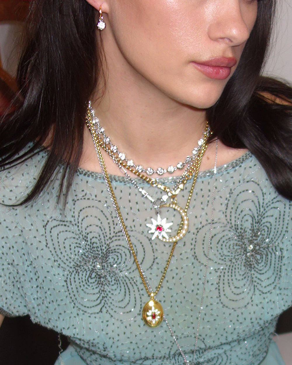 Collana Riviere con Taglio a Rosa