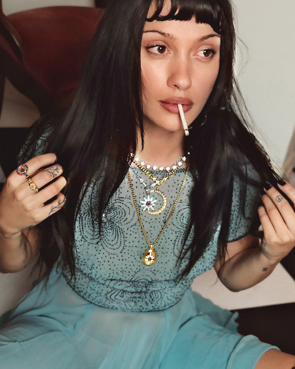 Collana con catena e chiusura apribile Clara