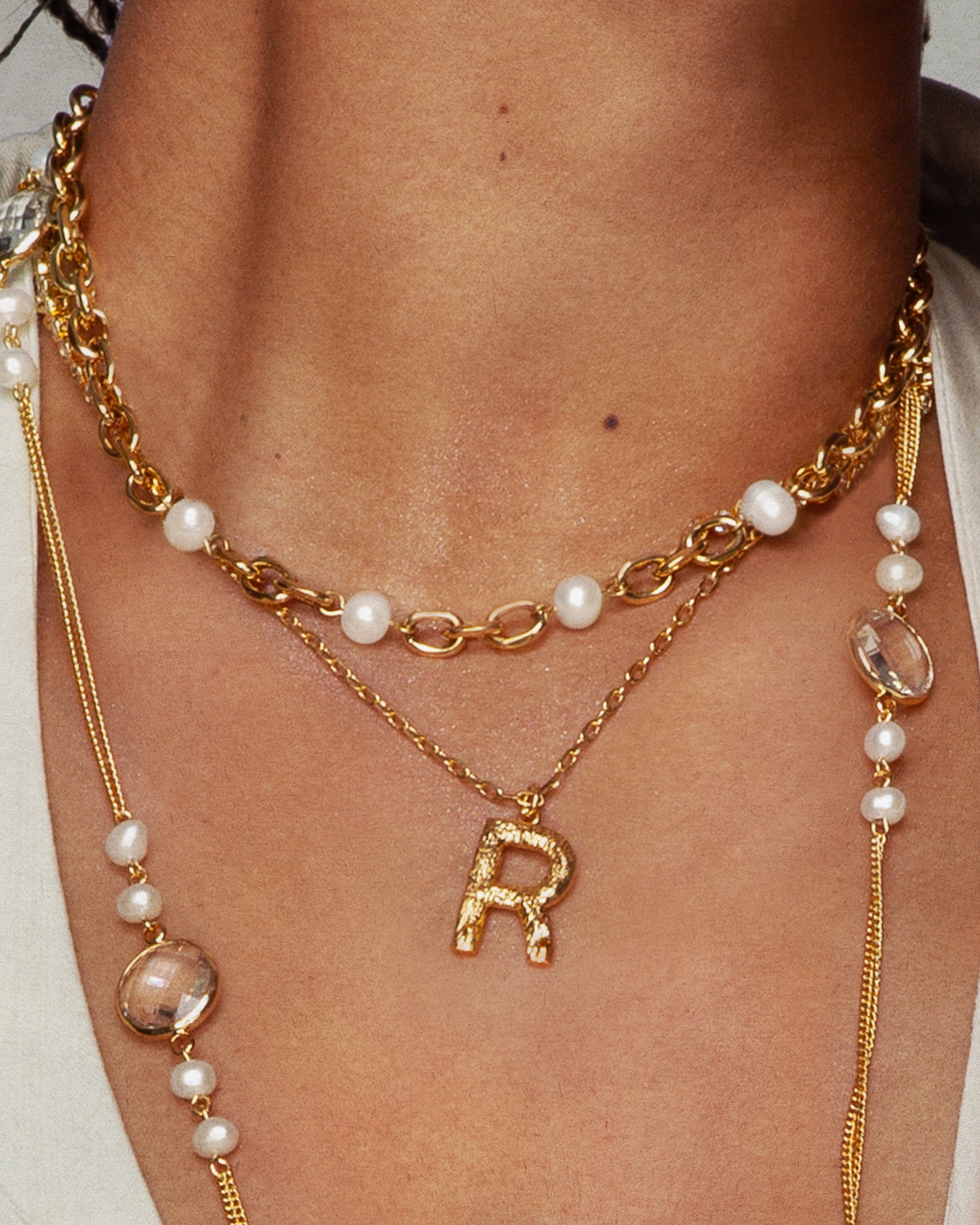 Gold Essence Pearl Necklace