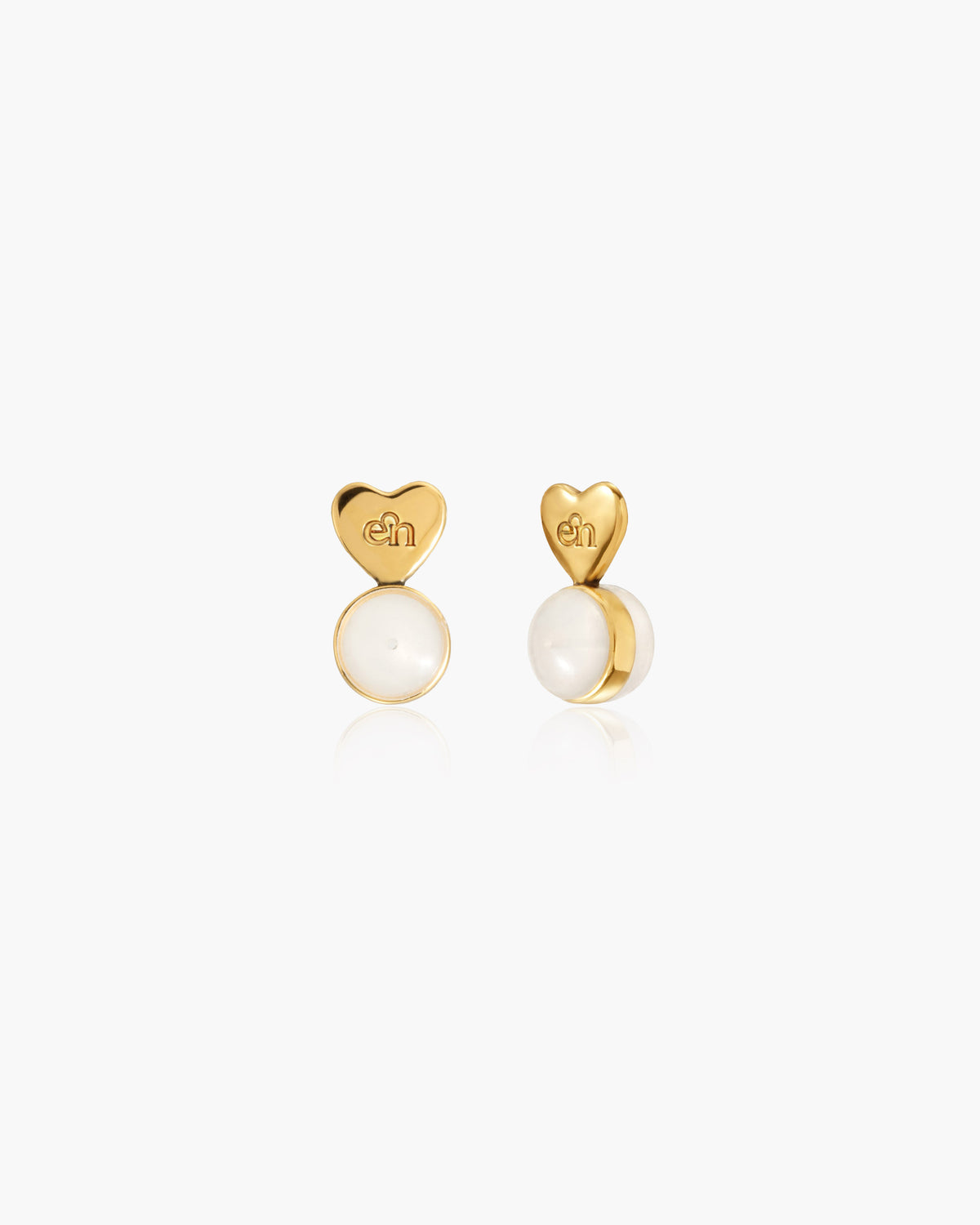 Heart-shaped Earring Back Lifters, Silver Heart-shaped Earring Back Lifters - En Route Jewelry