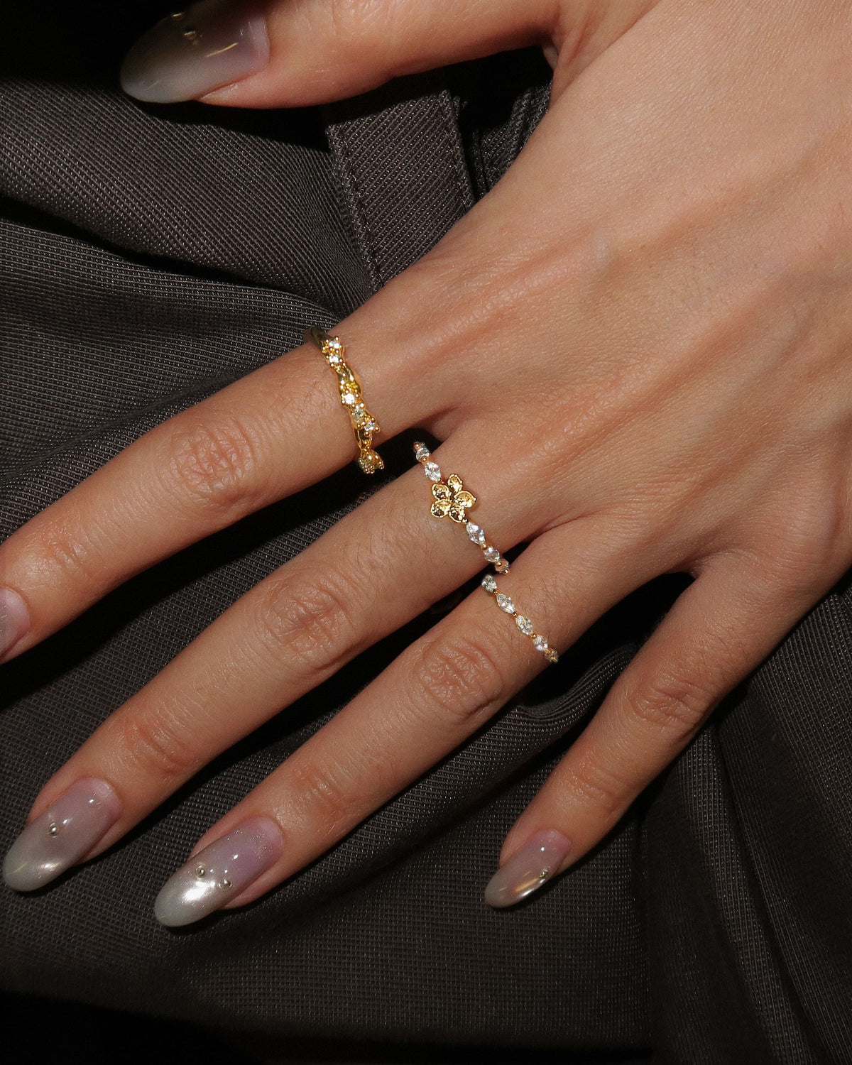 Elise Flora Marquise Ring - en route jewelry