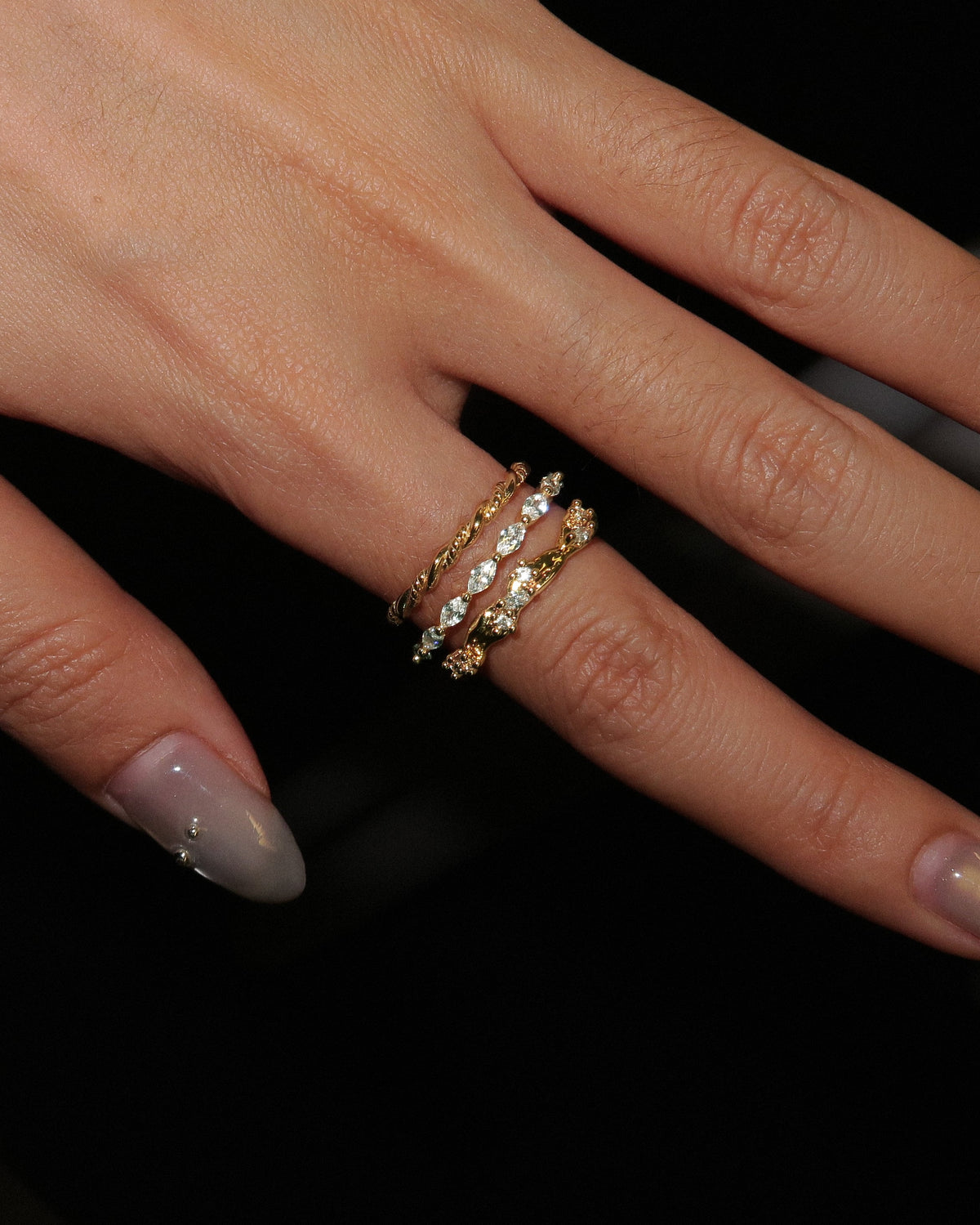 Elise Flora Marquise Ring - en route jewelry