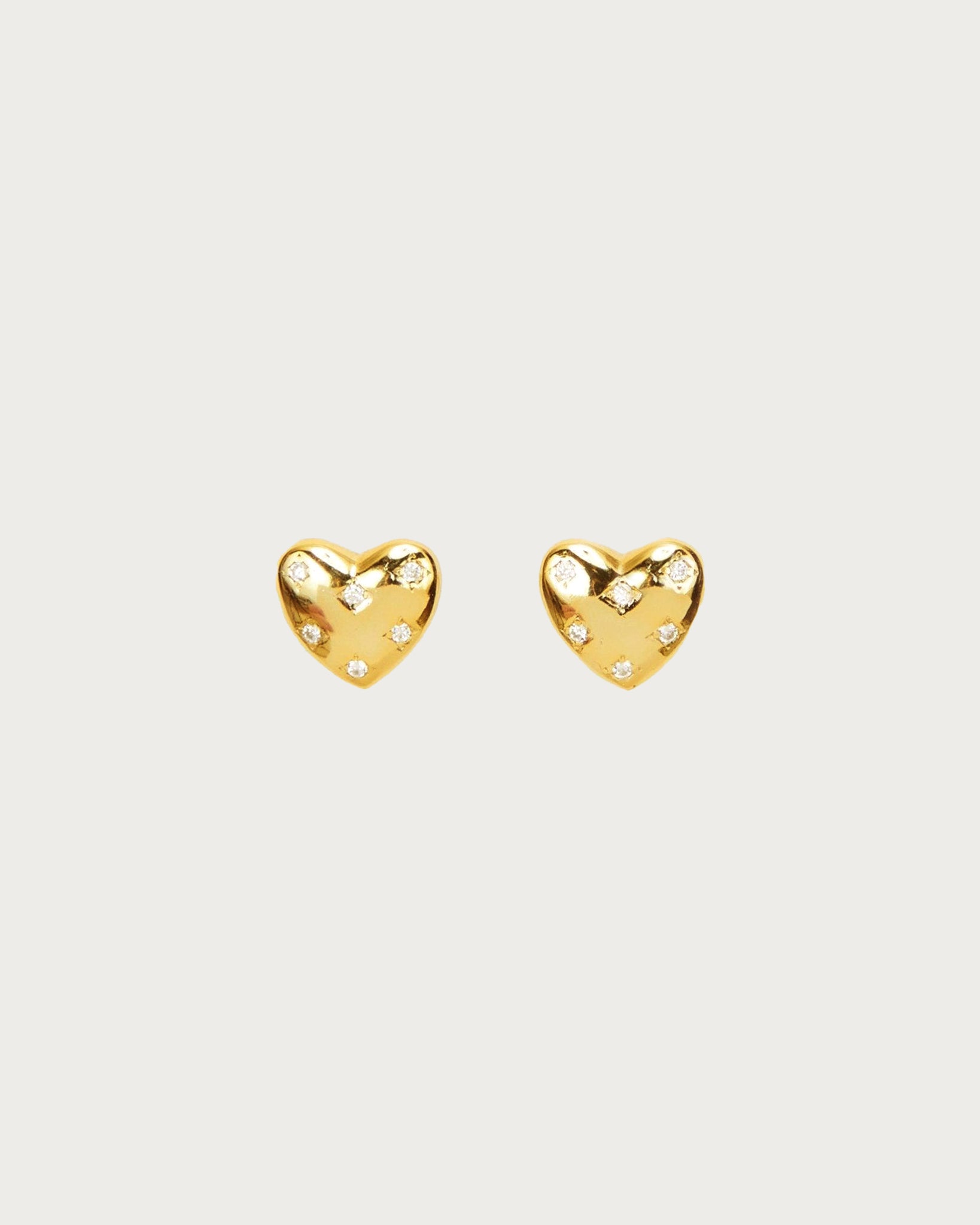 Juliette Heart Stud Pendientes