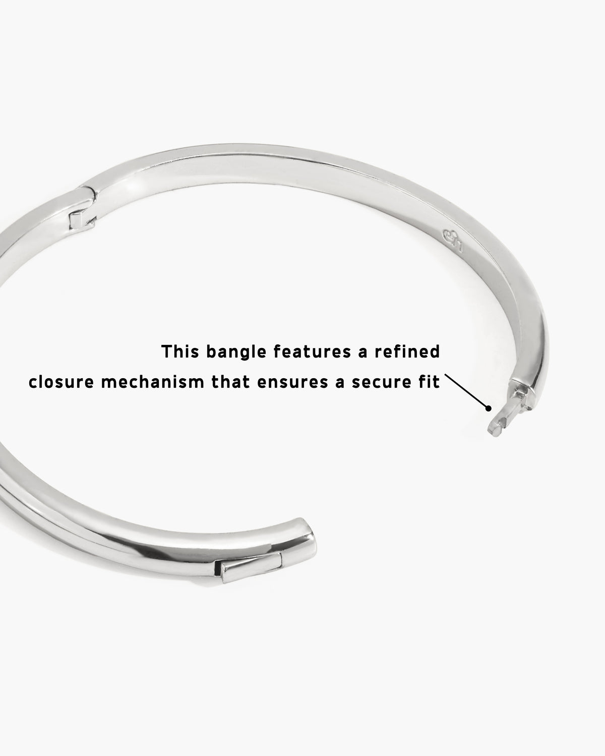 Srebrna gładka bransoletka Dustlight