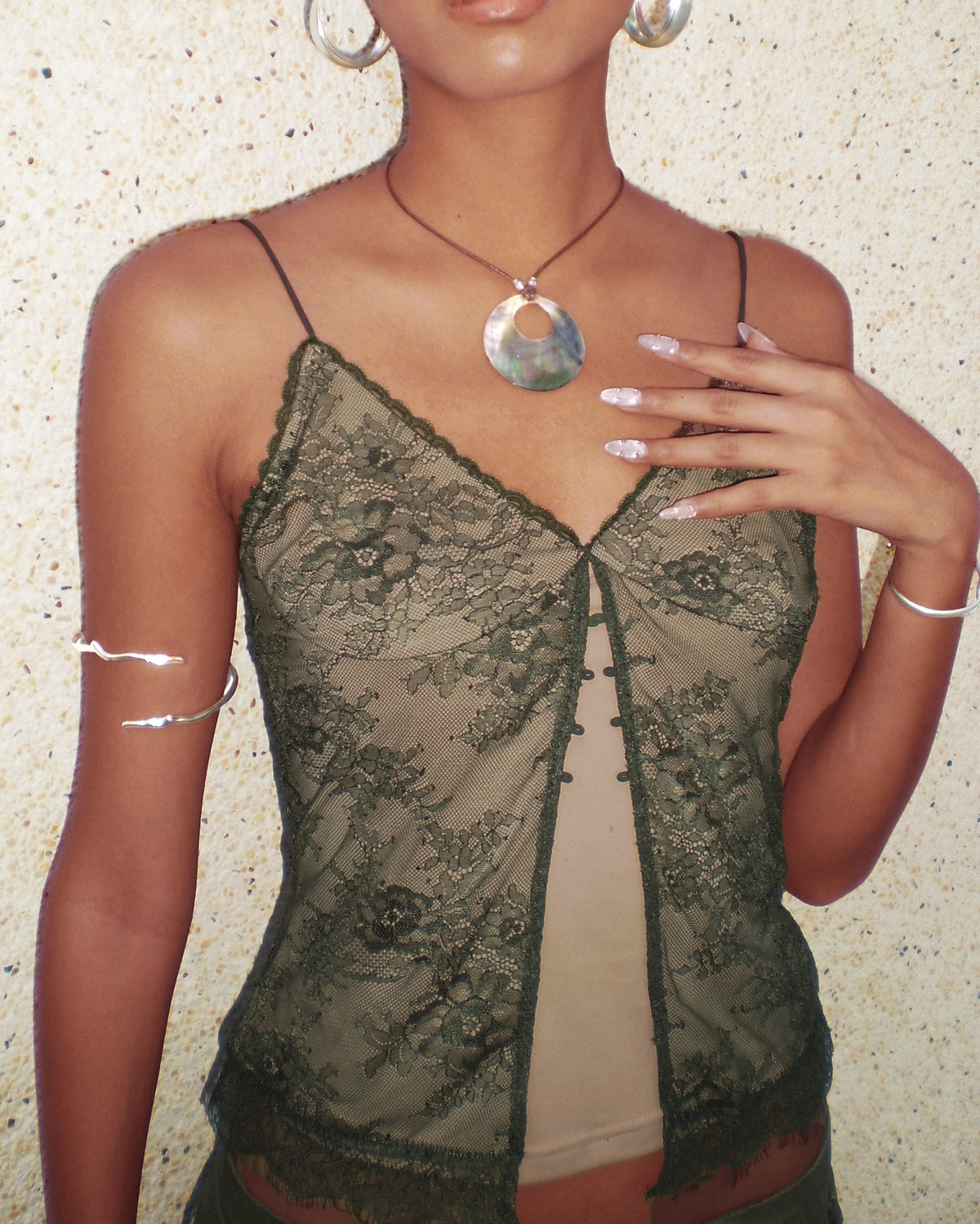 Mercury Vine Arm Cuff in Silver - En Route Jewelry