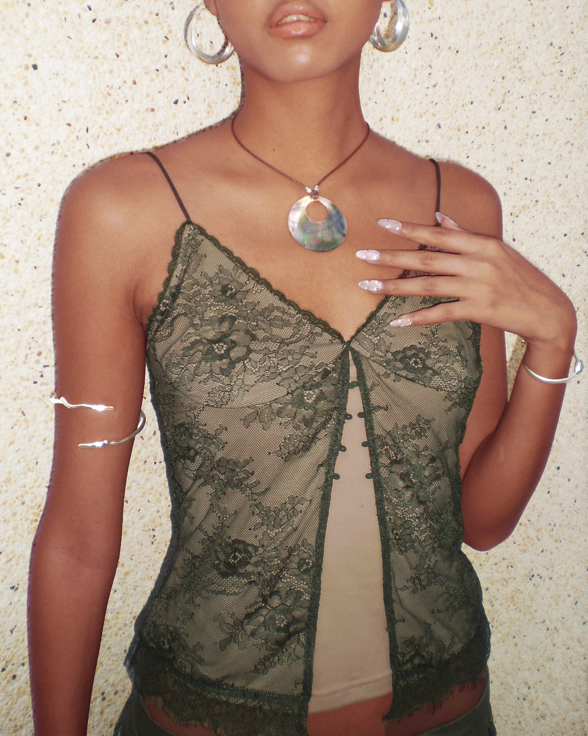 Mercury Vine Arm Cuff in Silver