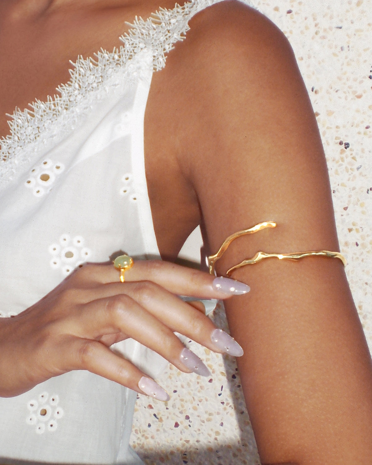 Mercury Vine Arm Cuff in Gold