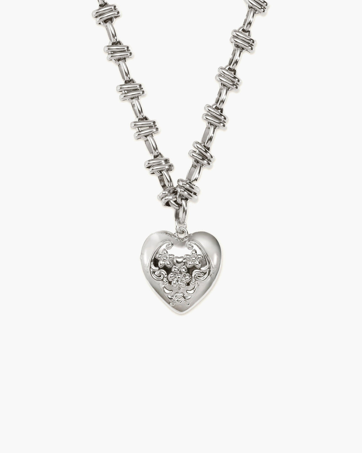 Secret Keeps Openable Heart Necklace in Silver | en route jewelry | en route jewelry