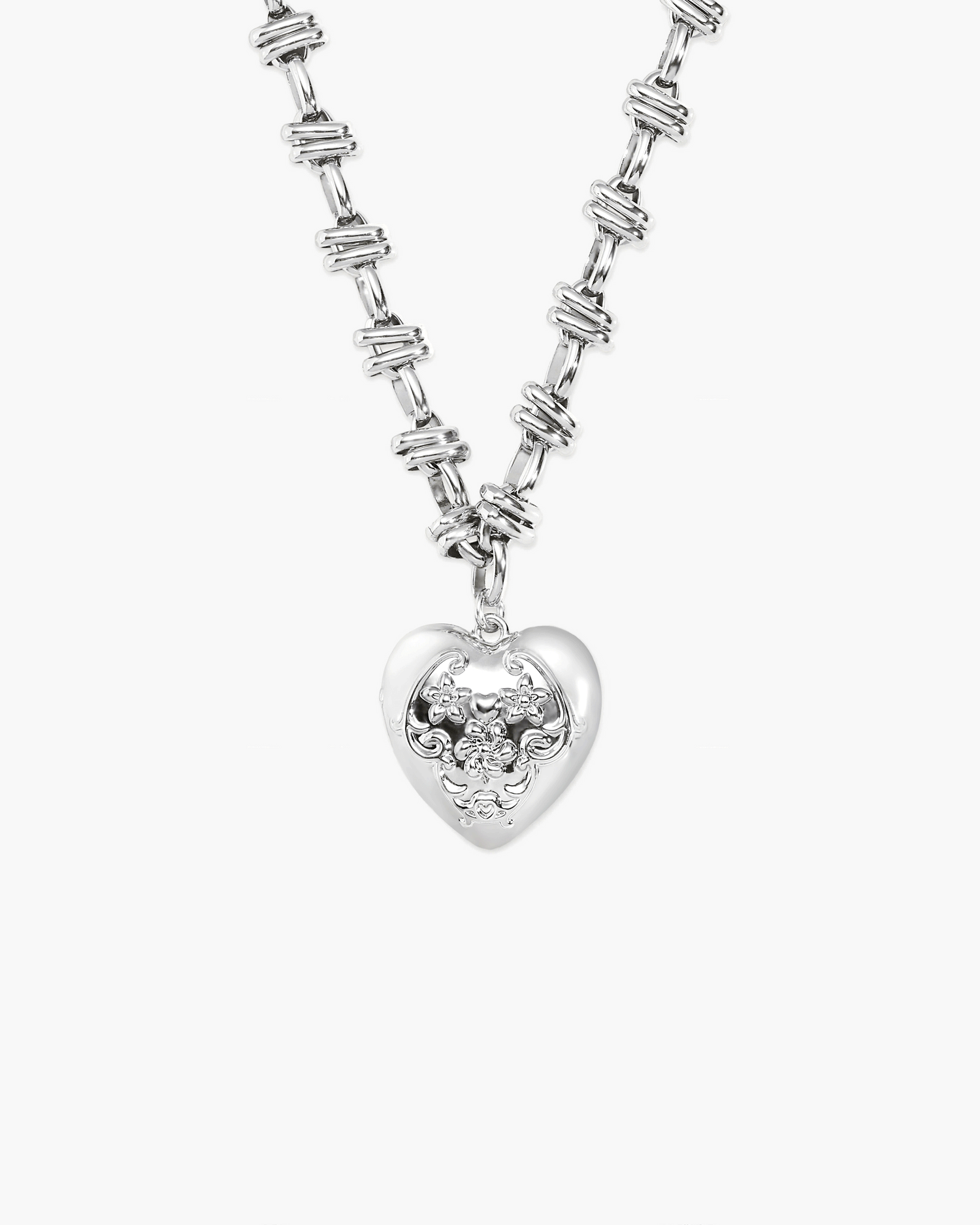 Naszyjnik z otwieranym sercem Secret Keeps w srebrze