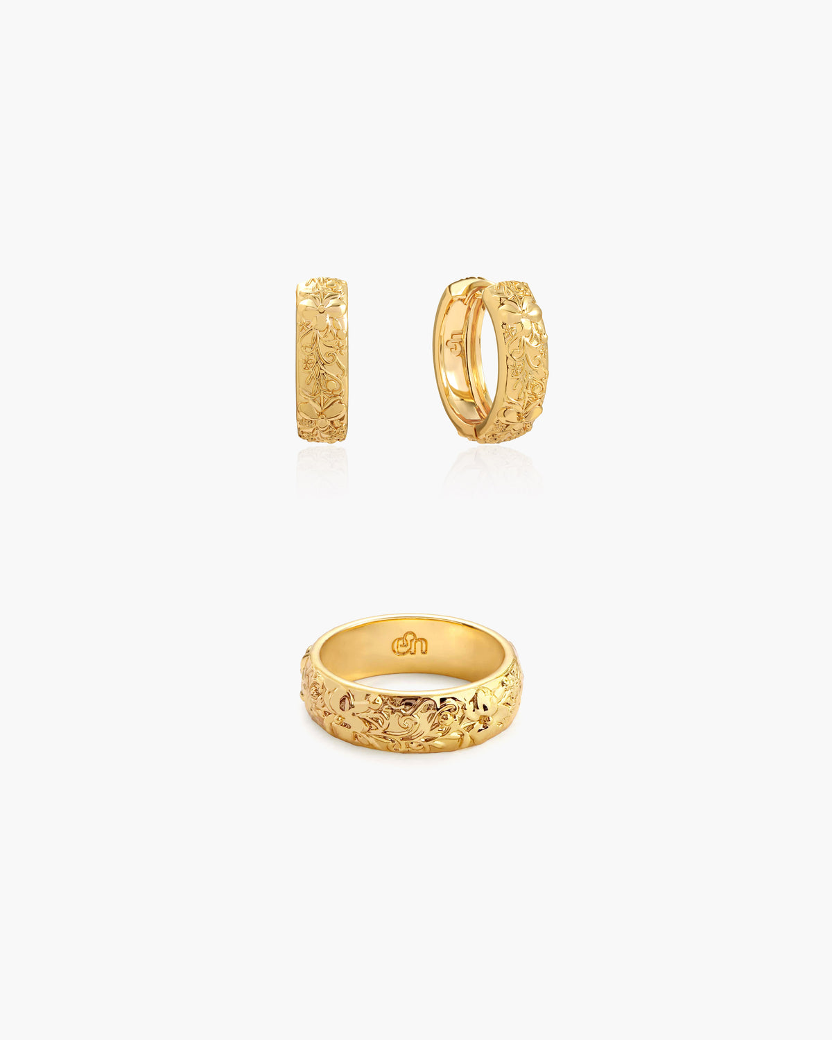 Serenade of Orchid Ring & Earrings Set - En Route Jewelry