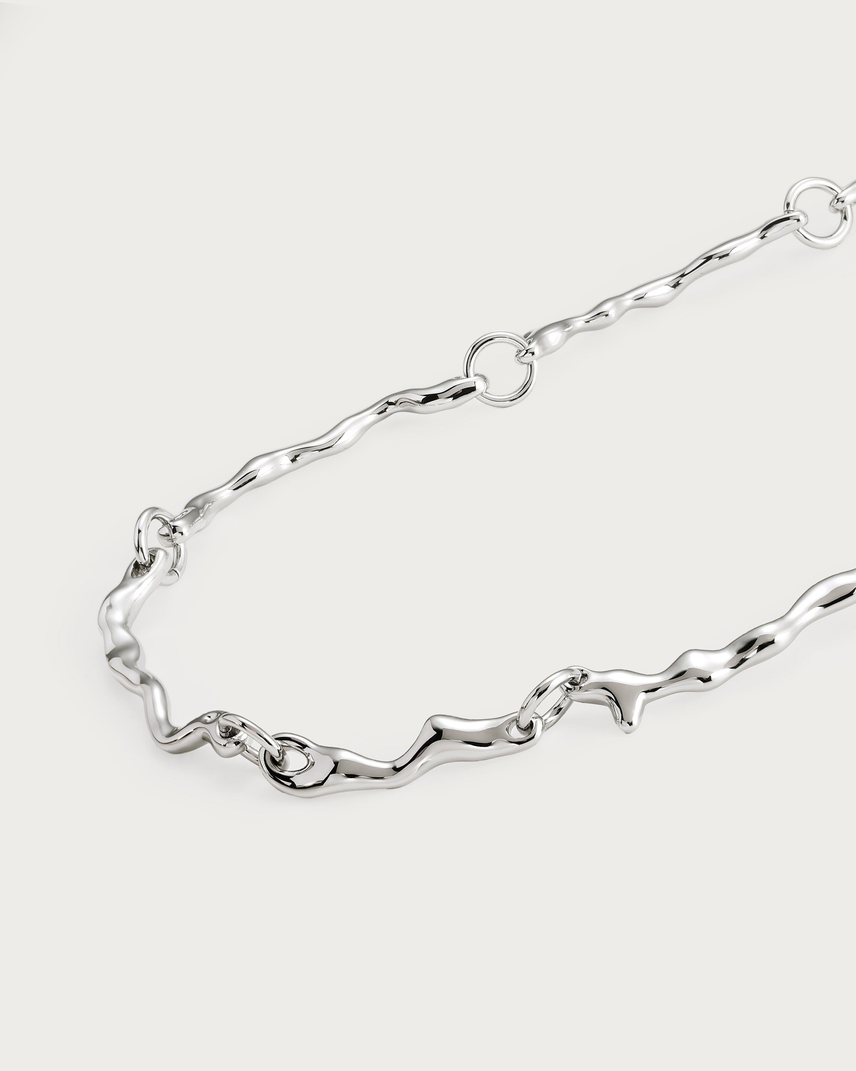 Silver Molten Necklace