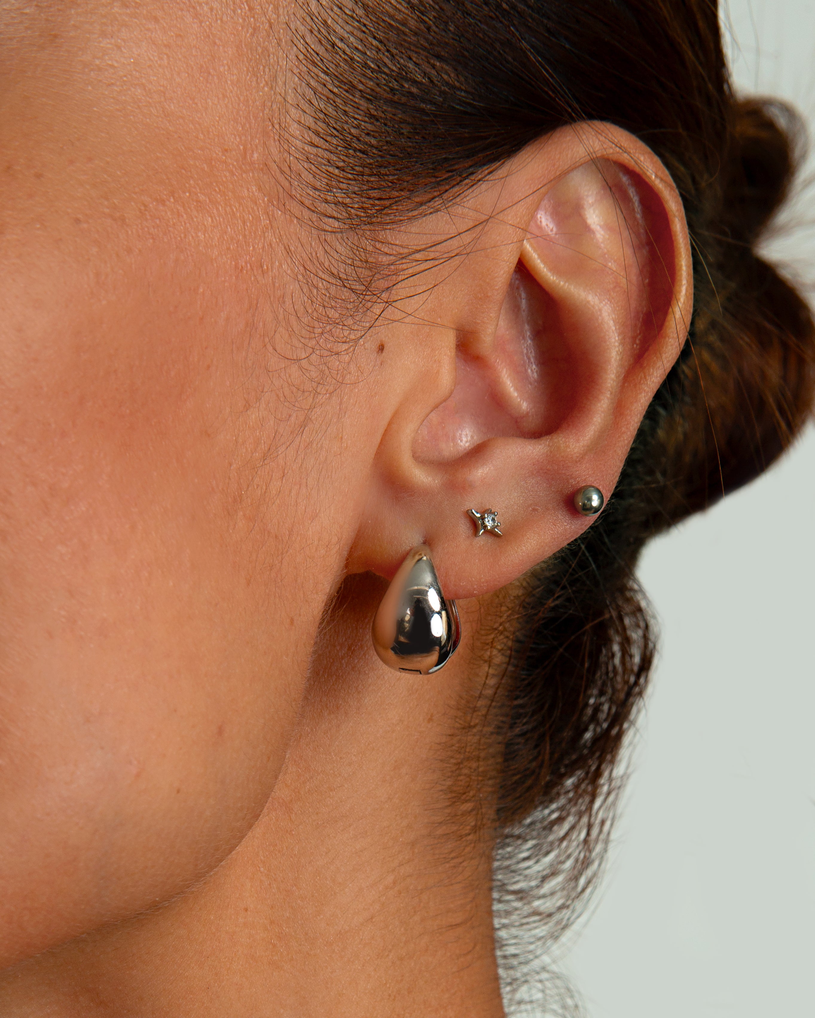 Boucles d'oreilles goutte d'eau en argent