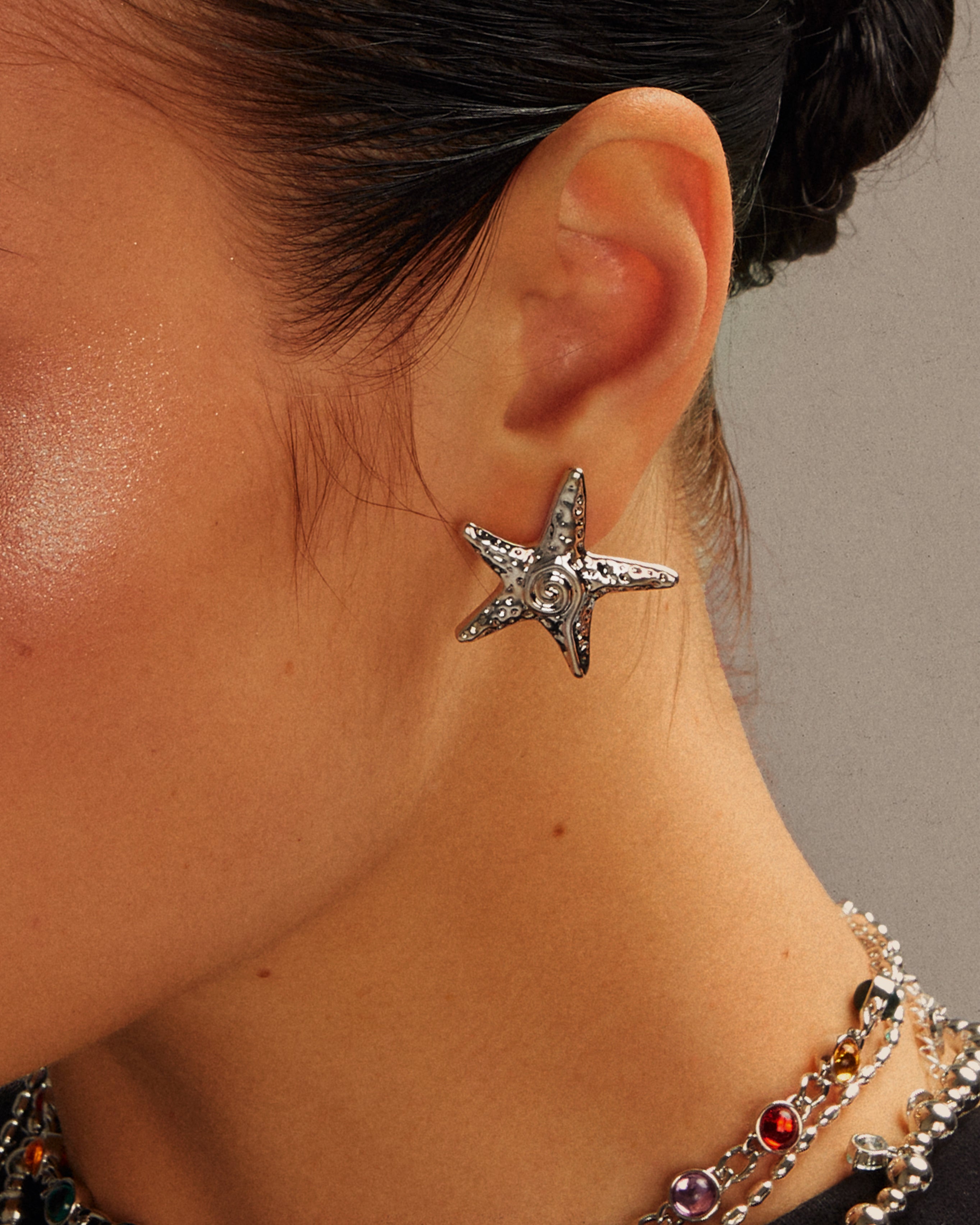 Starfish Stud Pendientes