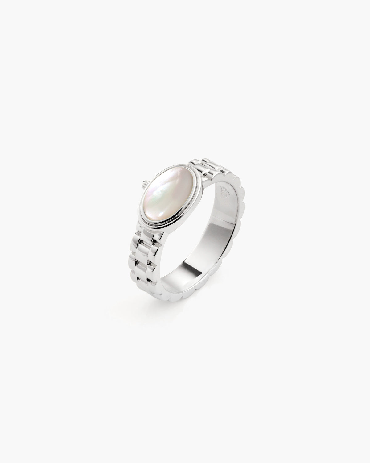 Watch Band Ring in Silver - en route jewelry