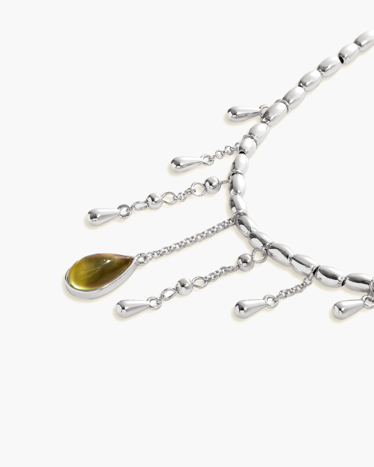 Waterdrop Arm Chain in Silver - En Route Jewelry