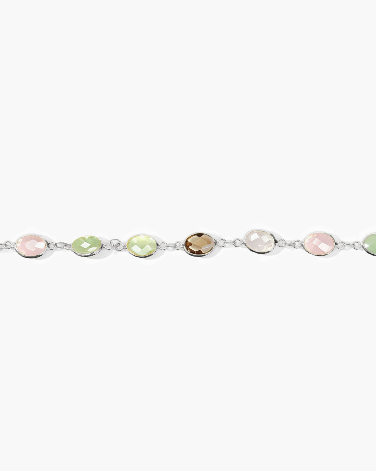 Whimsical Romance Stone Bracelet in Silver