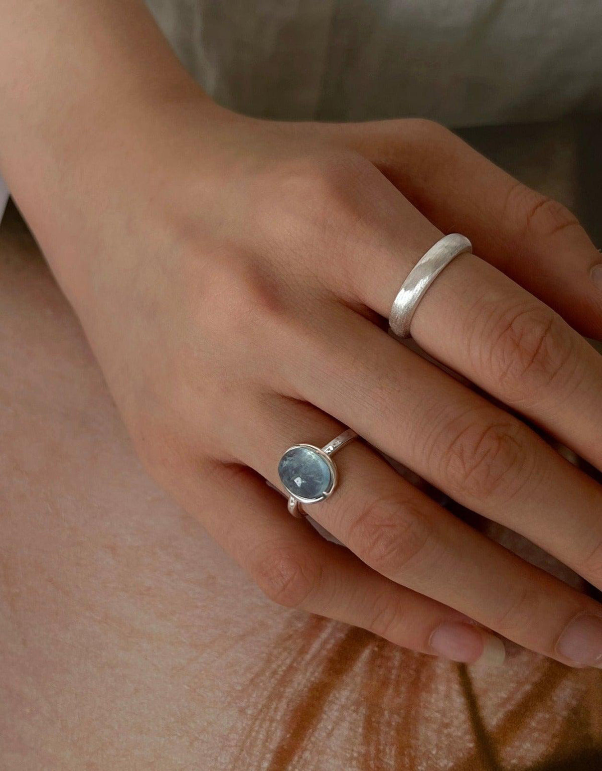 Aquamarine Ring in Silver